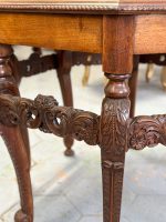 Wooden table with fine detailing, 8 table legs, medium size (3912) - Image 26
