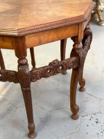 Wooden table with fine detailing, 8 table legs, medium size (3912) - Image 25