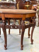 Wooden table with fine detailing, 8 table legs, medium size (3912) - Image 10