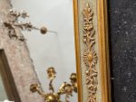 Zeltīts sienas spogulis ar ziedu motīviem — Neorokoko stilā (Gilt Neo-Rococo Wall Mirror with Floral Motifs) (7048) - Image 13
