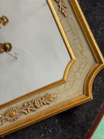 Zeltīts sienas spogulis ar ziedu motīviem — Neorokoko stilā (Gilt Neo-Rococo Wall Mirror with Floral Motifs) (7048) - Image 11