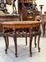 Wooden table with fine detailing, 8 table legs, medium size (3912) - Image 2