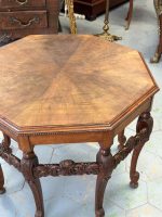 Wooden table with fine detailing, 8 table legs, medium size (3912) - Image 12