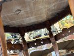 Wooden table with fine detailing, 8 table legs, medium size (3912) - Image 31