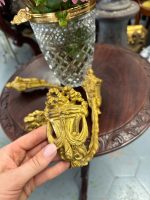 Antīki zeltītas bronzas aizkaru turētāji — Luija XVI stilā (antique gilt bronze drapery hooks) (4357) - Image 4