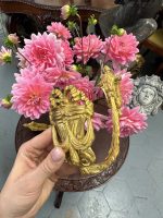 Antīki zeltītas bronzas aizkaru turētāji — Luija XVI stilā (antique gilt bronze drapery hooks) (4357) - Image 7