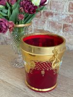 Sarkana Murano stikla šampanieša trauks (Red Murano Glass Champagne Cooler) (5646) - Image 2