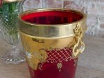 Sarkana Murano stikla šampanieša trauks (Red Murano Glass Champagne Cooler) (5646) - Image 6