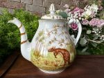 Porcelāna Tējkanna Paredzēts Tējai, Paraksts 1890 Gads (3631)