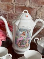 Elegant Porcelain Coffee and Tea Service Set for 7 People (antique porcelain coffee and tea service) — Historicism Style, (5358) - Image 5