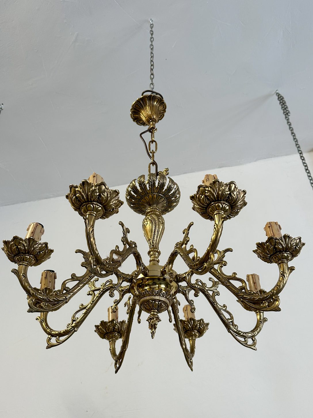 Liela izmēra, Metāla lampa , 8 spuldzes, smaga (3914) - Image 1