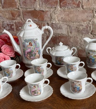 antique porcelain coffee and tea service