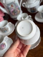 Elegant Porcelain Coffee and Tea Service Set for 7 People (antique porcelain coffee and tea service) — Historicism Style, (5358) - Image 11
