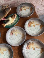Service à poisson exclusif en majolique — Style historiciste, (5372) – Image 2