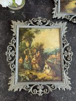 2gab neliela izmēra glezniņas sudraba krāsas rāmjos (7049) - Image 3
