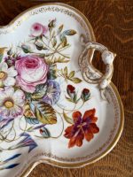 Antīks "Vieux Paris" stila porcelāna komplekts ar ziediem (5355) – Image 6