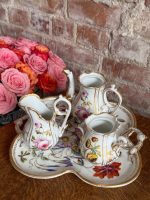 Antīks "Vieux Paris" stila porcelāna komplekts ar ziediem (5355) – Image 2