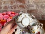 Antīks "Vieux Paris" stila porcelāna komplekts ar ziediem (5355) – Image 11