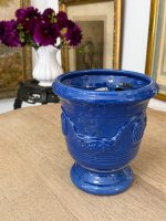 Anduze Urna Kobalta Zilā Glazūrā — Tradicionālā Francijas Dienvidu Keramika, Terre Figuière Anduze Manufaktūra, Francija, 20 - Image 2