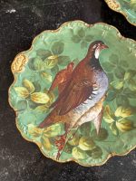 sienas, porcelāna šķīvji ar putnu motīviem un zelta krāsas detalizāciju, pieejami 2gab (7051) - Image 4