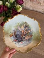 Porcelāna Šķīvis ar Medījuma Motīvu, Neliela Izmēra (5642)