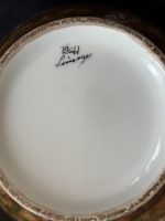 Apgleznota "Limoges" porcelāna vāze ar dzērvēm — japonisma stilā (Hand-Painted "Limoges" Porcelain Vase in Japonism Style) (7050) - Image 11