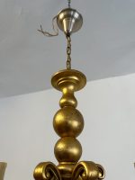 Griestu Liela izmēra koka lampa, 10 spuldzes, smaga (3916) - Image 28
