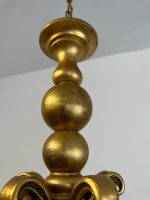 Griestu Liela izmēra koka lampa, 10 spuldzes, smaga (3916) - Image 27