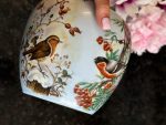 Neliela Vidēja Limoges porcelāna vāze ar putniem (Small Limoges Porcelain Vase) (7055) - Image 8