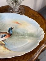 Liela Izmēra Franču Porcelāna Trauks ar Pīli, Smags Pēc Svara (5054) - Image 3