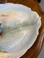 Liela Izmēra Franču Porcelāna Trauks ar Pīli, Smags Pēc Svara (5054) - Image 4