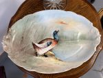 Liela Izmēra Franču Porcelāna Trauks ar Pīli, Smags Pēc Svara (5054) - Image 2
