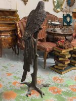 Bronzes papegøjefigur i naturlig størrelse på grenfod – Animalier, Frankrig/Europa, midt-sent 20. århundrede efter 19. århundrede modeller - Billede 20