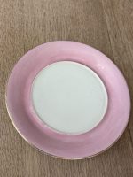 porcelāna kašpo/puķpods ar šķīvi pamatnē, Neo-Rokoko / Romantisms, vidēja izmēra (6087) - Image 7