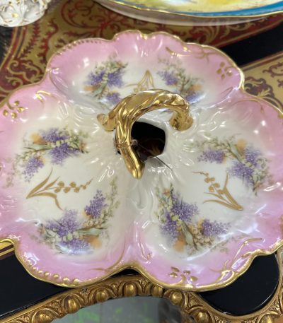 3 Daļīgs Porcelāna Trauks ar Maijpuķītēm un Ceriņiem (4341)