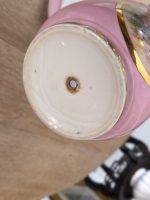 porcelāna kašpo/puķpods ar šķīvi pamatnē, Neo-Rokoko / Romantisms, vidēja izmēra (6087) - Image 9
