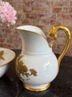 Porcelāna krūkas un bļodas komplekts — Ampīra stilā, mākslinieka paraksts (Limoges Porcelain Pitcher and Basin Set in Empire Style) (7058) - Image 13