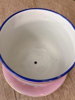 porcelāna kašpo/puķpods ar šķīvi pamatnē, Neo-Rokoko / Romantisms, vidēja izmēra (6087) - Image 8