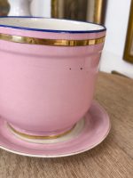 porcelāna kašpo/puķpods ar šķīvi pamatnē, Neo-Rokoko / Romantisms, vidēja izmēra (6087) - Image 6