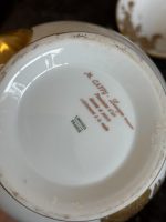 Porcelāna krūkas un bļodas komplekts — Ampīra stilā, mākslinieka paraksts (Limoges Porcelain Pitcher and Basin Set in Empire Style) (7058) - Image 16