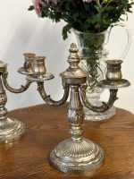 Sudraba Krāsas Metāla Svečturu Pāris (51290) - Image 2