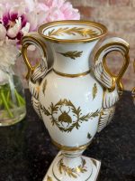 Limoges porcelāna vāžu pāris (2 gab.) — Ampīra stilā ar zelta gulbjiem un bitēm (7096) - Image 10