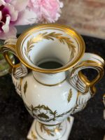 Limoges porcelāna vāžu pāris (2 gab.) — Ampīra stilā ar zelta gulbjiem un bitēm (7096) - Image 13