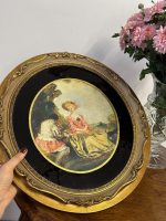 Neliela Izmēra Prints Zelta Krāsas Rāmī, Viegla Pēc Svara (5093) - Image 2