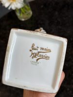 Limoges porcelāna vāžu pāris (2 gab.) — Ampīra stilā ar zelta gulbjiem un bitēm (7096) - Image 18