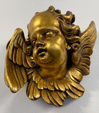 Englehoved med vinger – "Putto" / "Testa d'angelo" – Barok