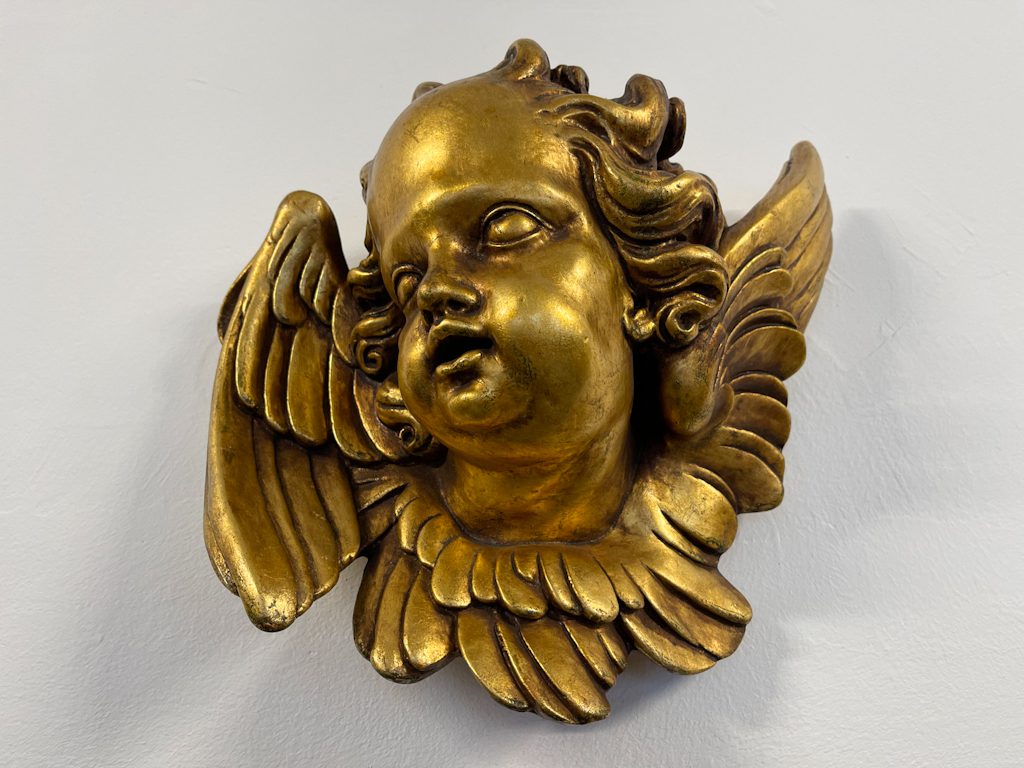 Englehoved med vinger – "Putto" / "Testa d'angelo" – Barok