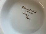 Ar rokām apgleznots porcelāna kašpo ar ziedu motīvu — klasicisma stilā (Hand-Painted Limoges Porcelain Cachepot in Neoclassical Style) (7059) - Image 12