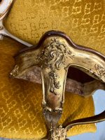 Zeltīta Koka Sienas Konsole ar Mahagonija Virsmu — Louis XV Rococo, Francija/Beļģija, 19.gs. (4856) - Image 19