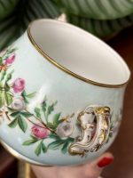 Luxurious Porcelain Sugar Bowl with Lid and Plate, *Sugar Bowl Has a Crack (4467) - Image 12